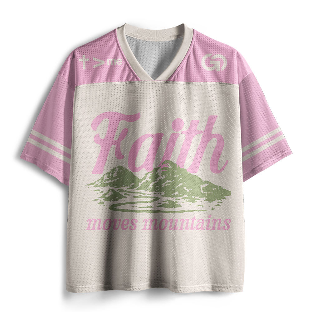 Faith Can Move Mountians Christian Mesh Jersey