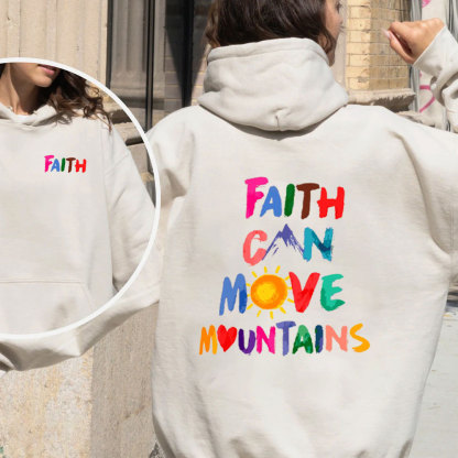 Faith Can Move Moutains Christian Fleece Hoodie Set