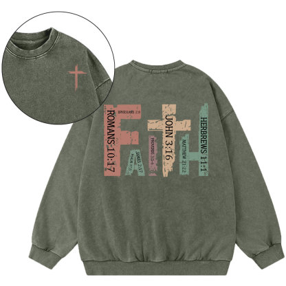 Faith Christian Washed Sweatshirt