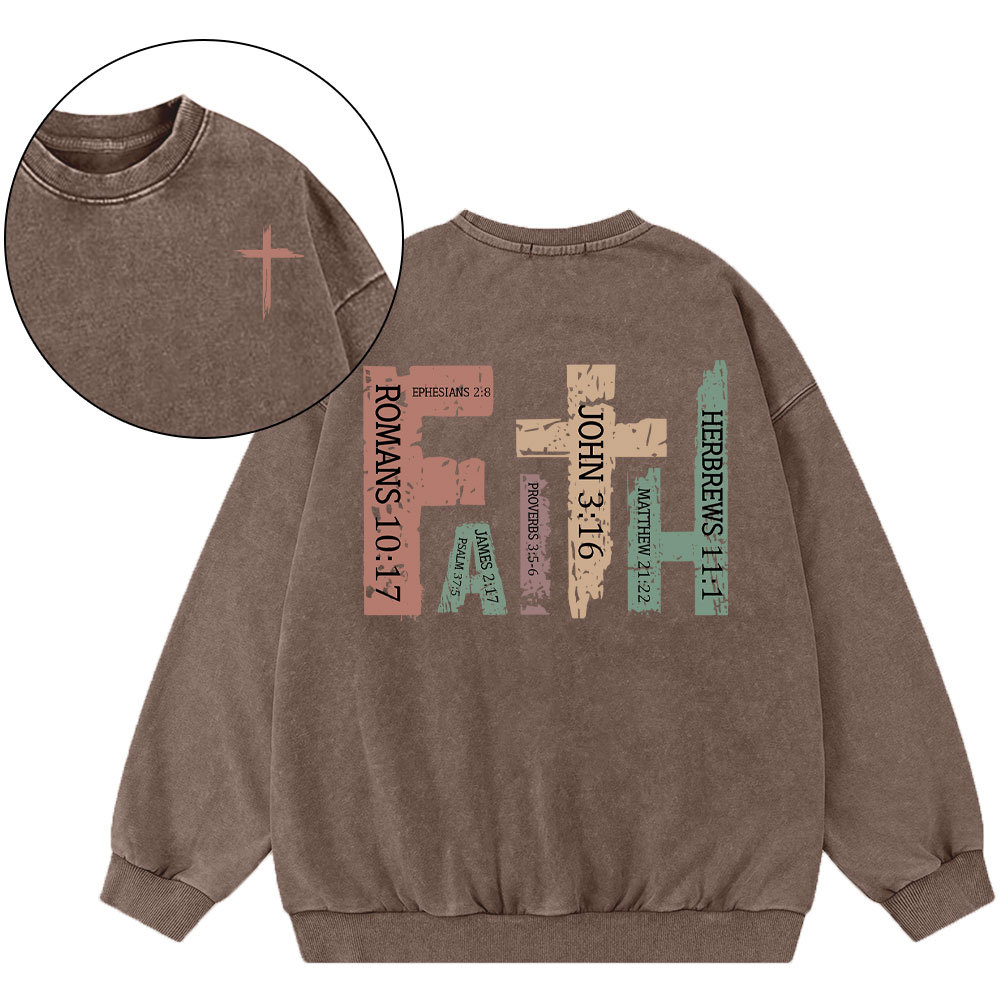 Faith Christian Washed Sweatshirt