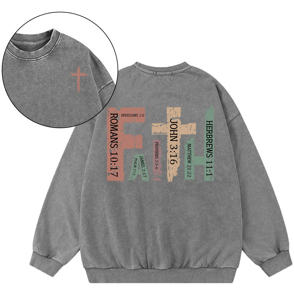 Faith Christian Washed Sweatshirt