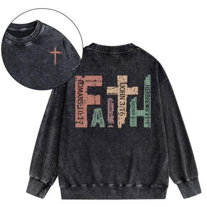 Faith Christian Washed Sweatshirt
