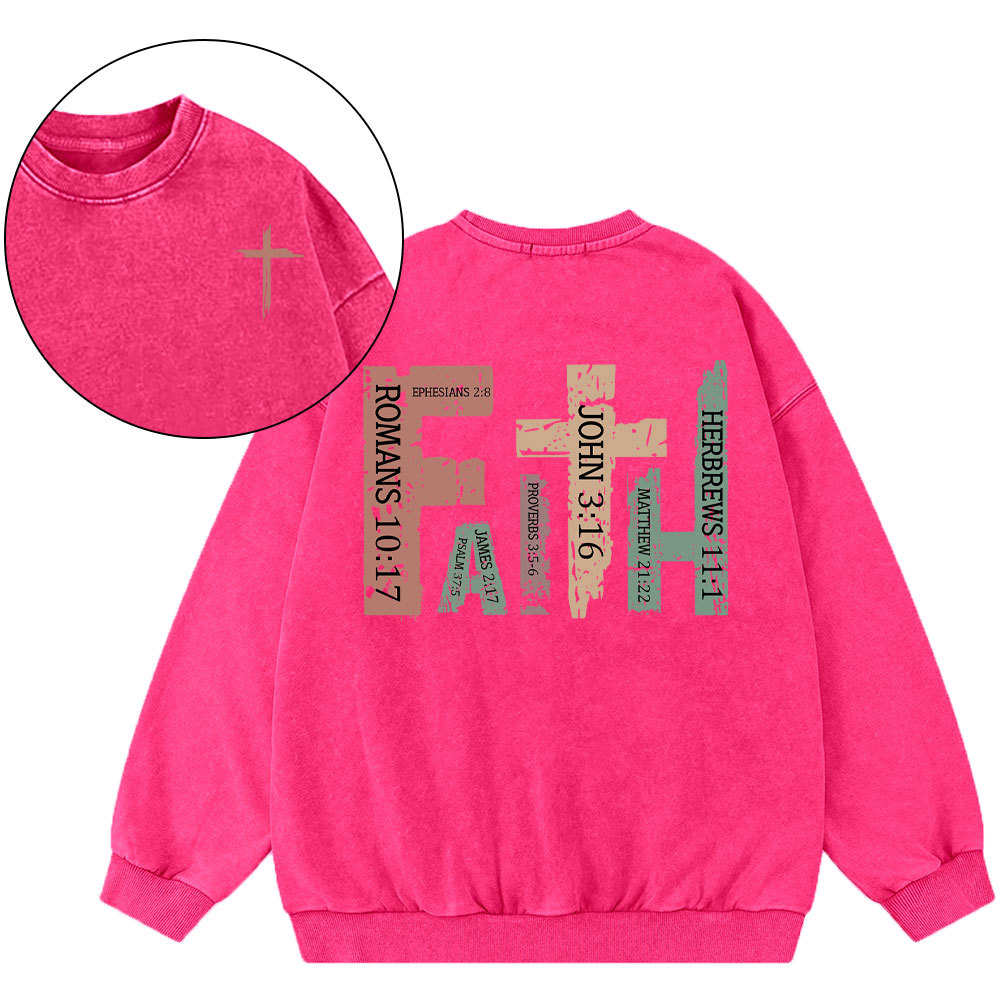 Faith Christian Washed Sweatshirt