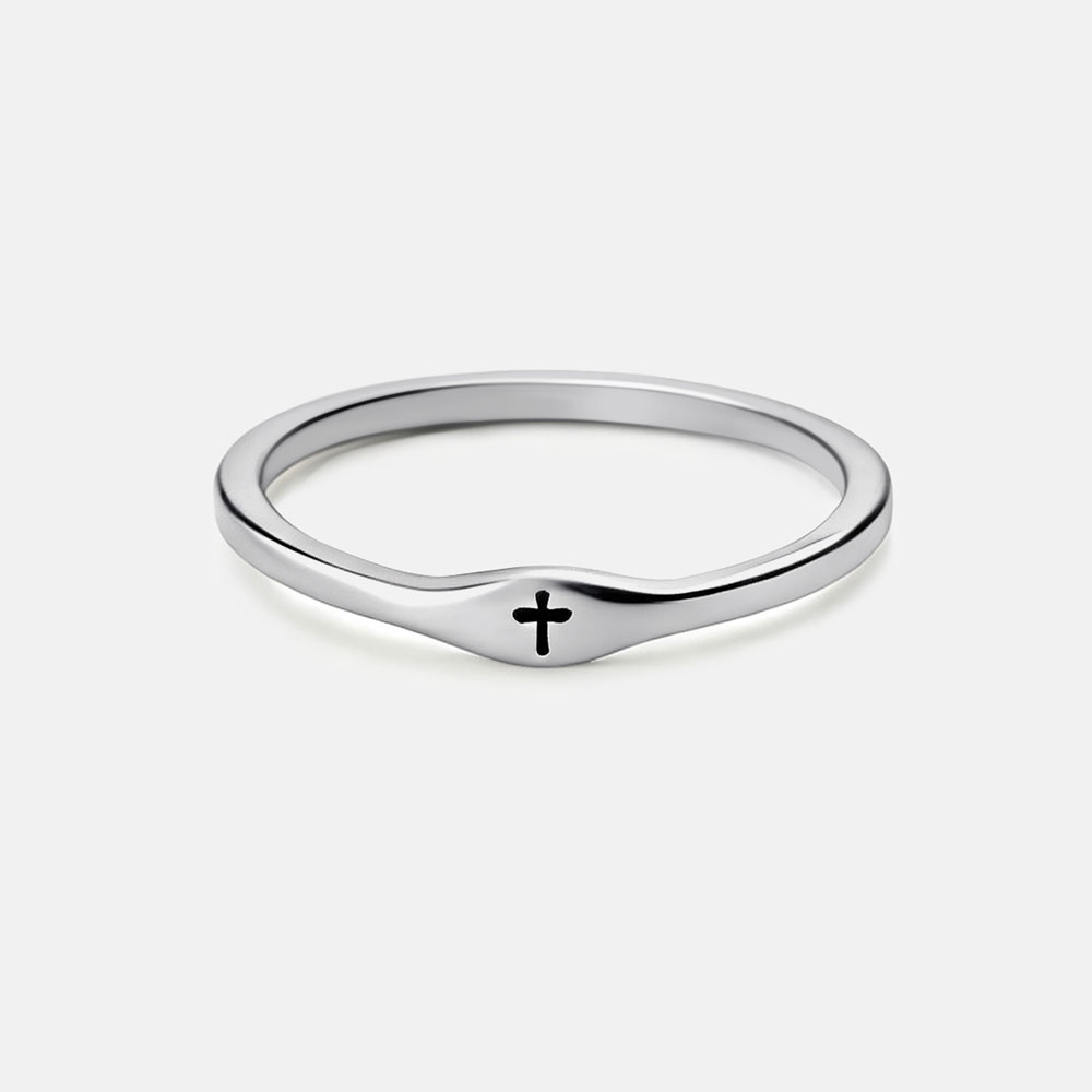 Faith Cross Christian 925 Sterling Silver Ring