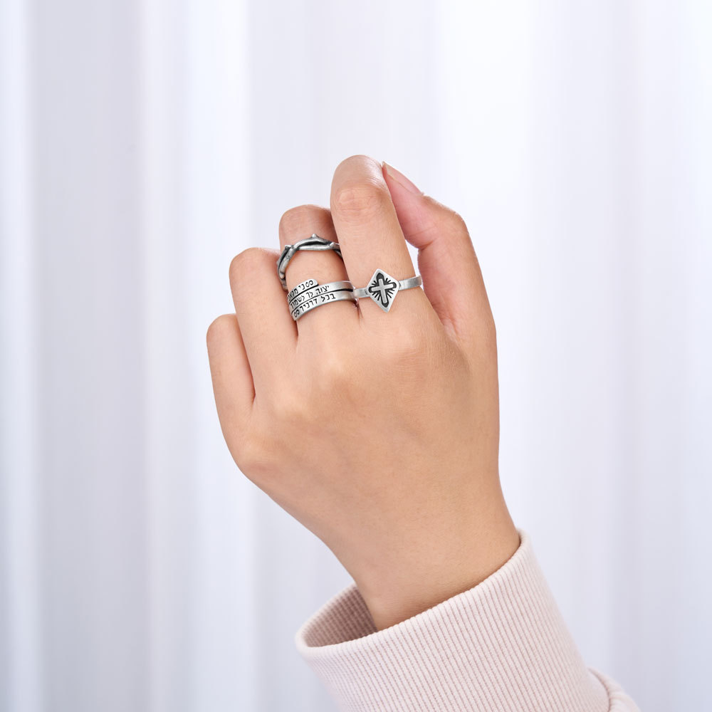 Faith Cross Christian 925 Sterling Silver Ring