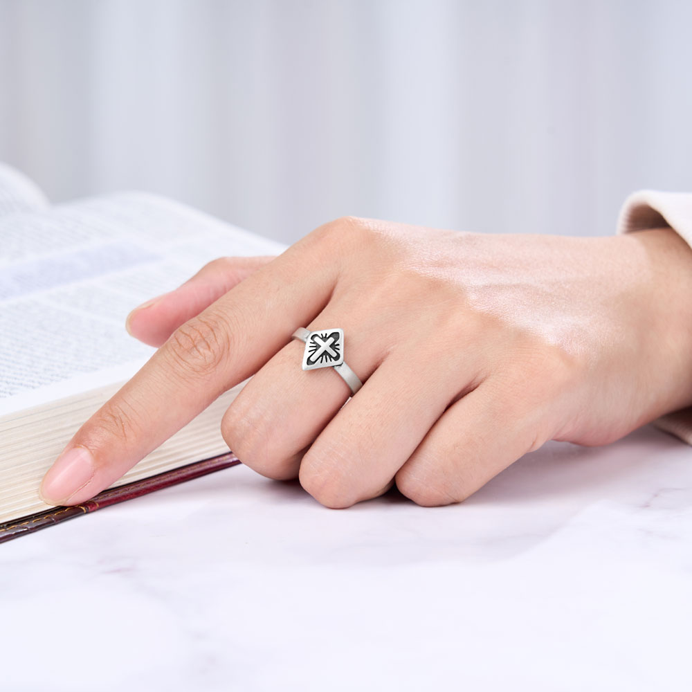Faith Cross Christian 925 Sterling Silver Ring