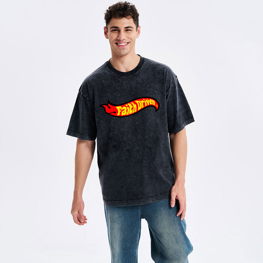 Faith Driven Christian Washed T-Shirt