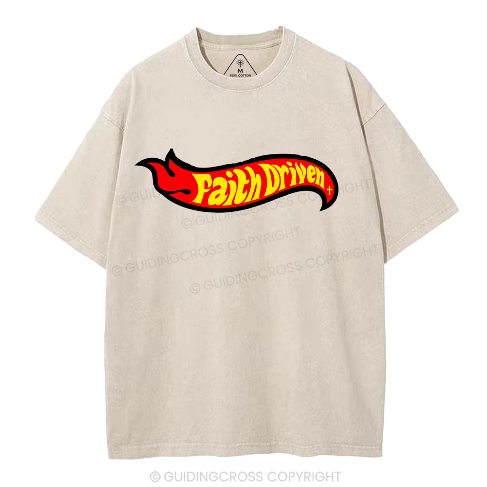 Faith Driven Christian Washed T-Shirt