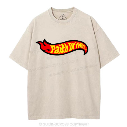 Faith Driven Christian Washed T-Shirt