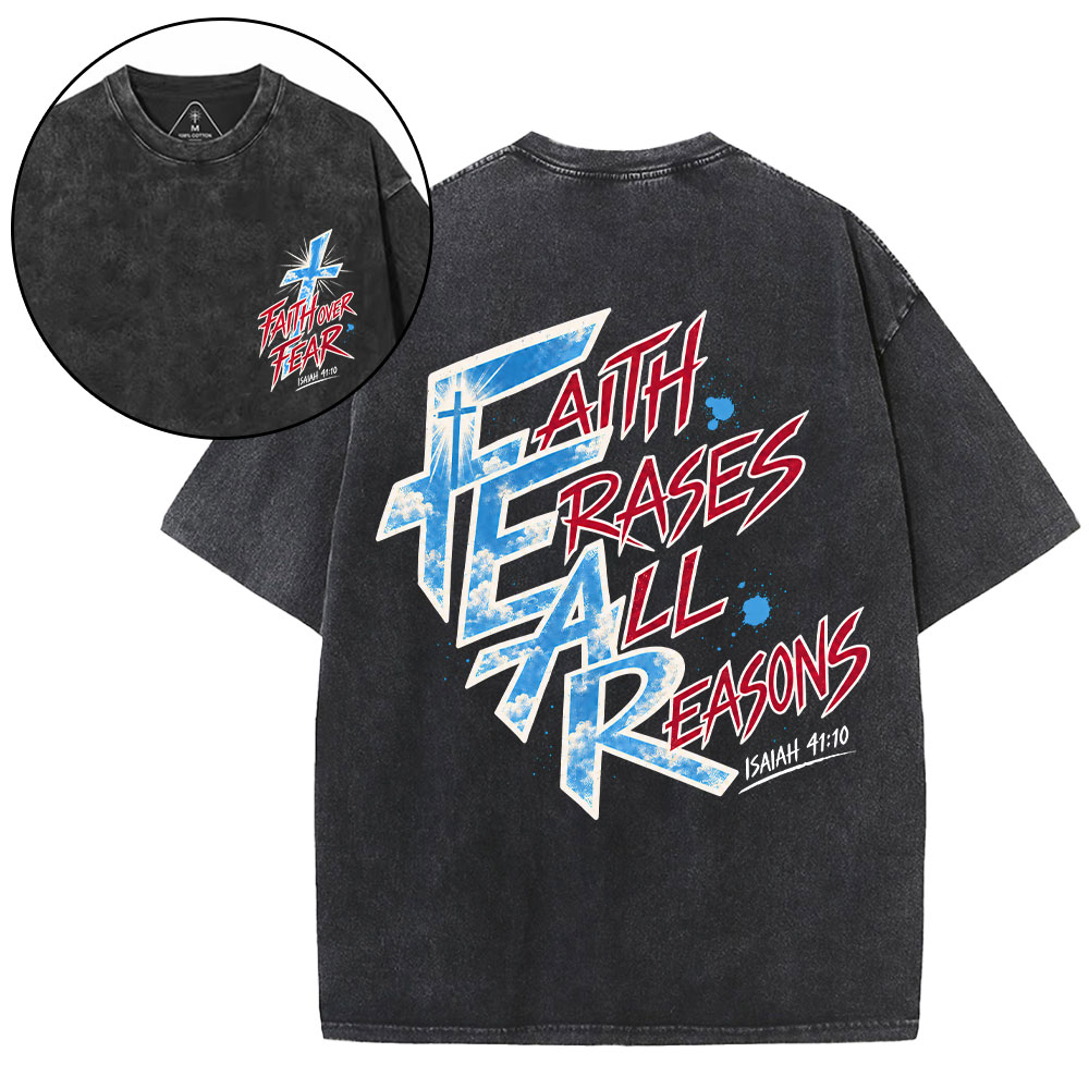 New-Sample Christian Washed T-Shirt双面原件31.95 Sale - GuidingCross