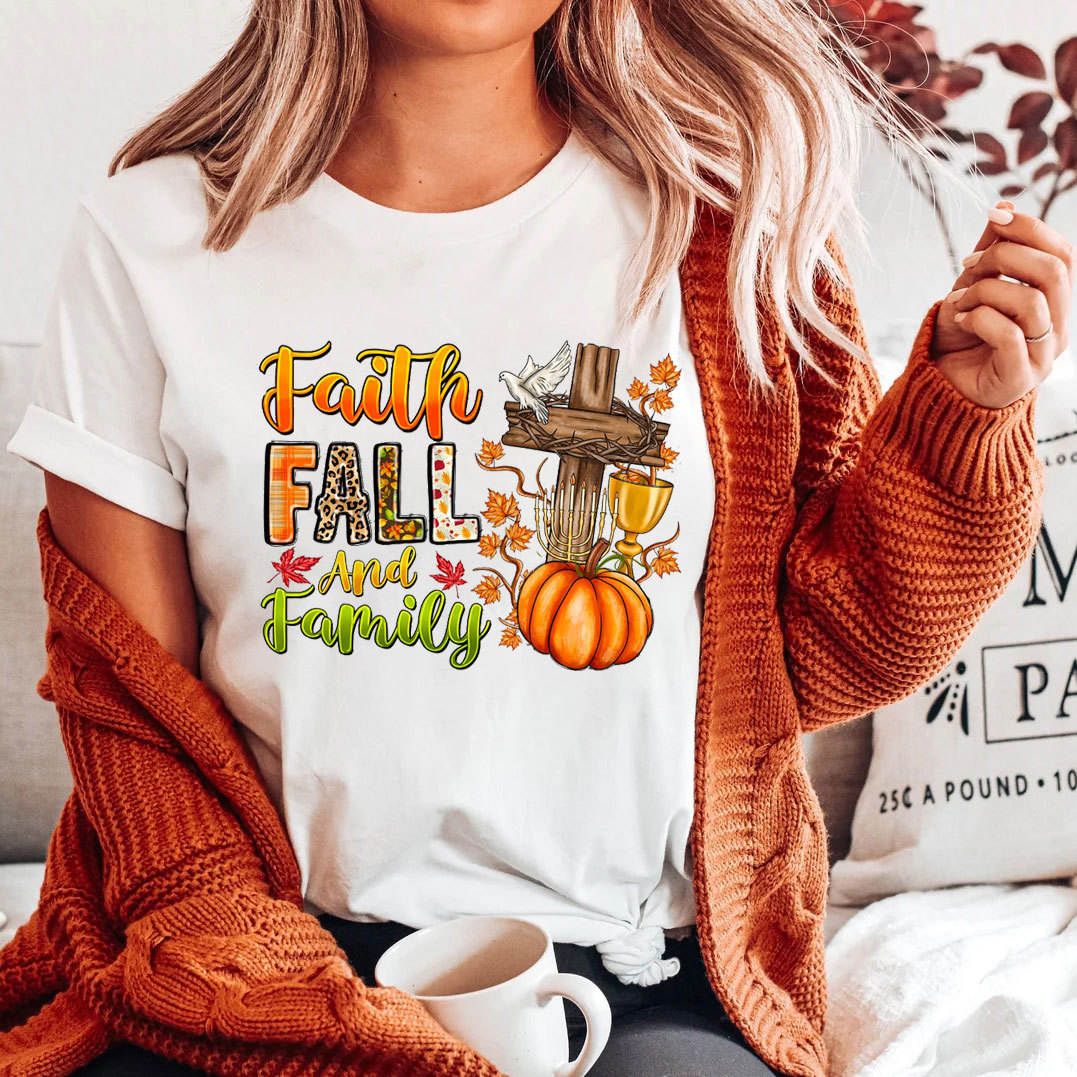 Faith Fall And Family Christian T-Shirt