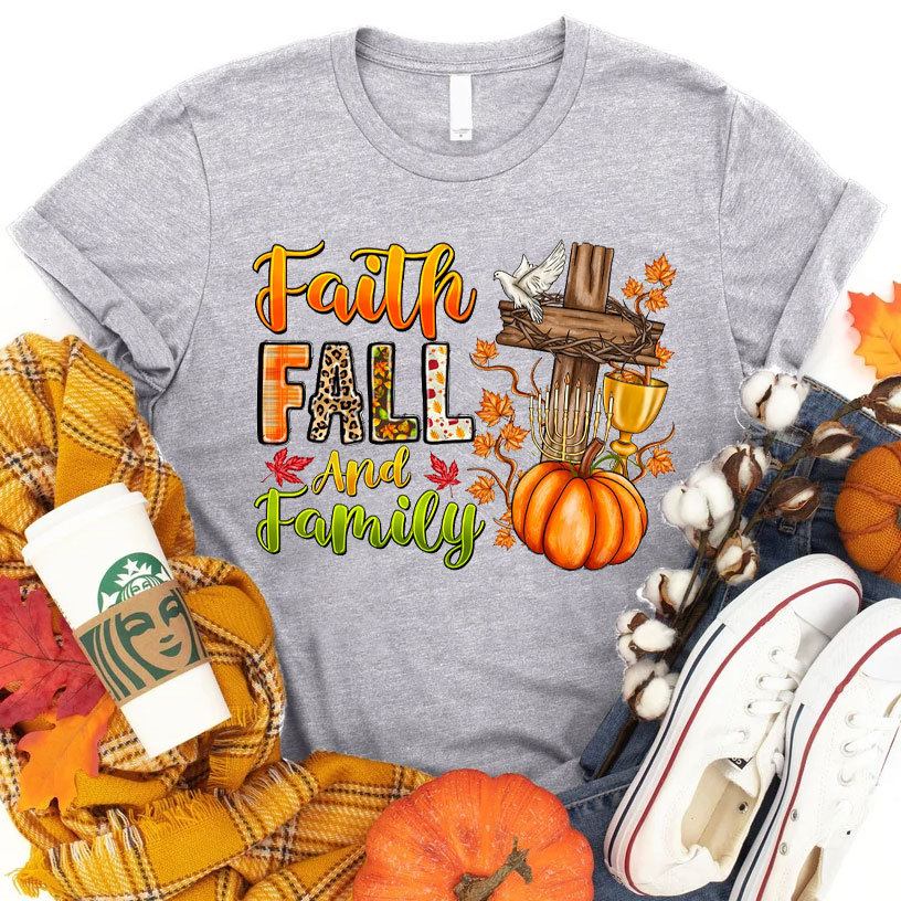 Faith Fall And Family Christian T-Shirt