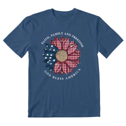 Faith Family And Freedom Christian T-Shirt