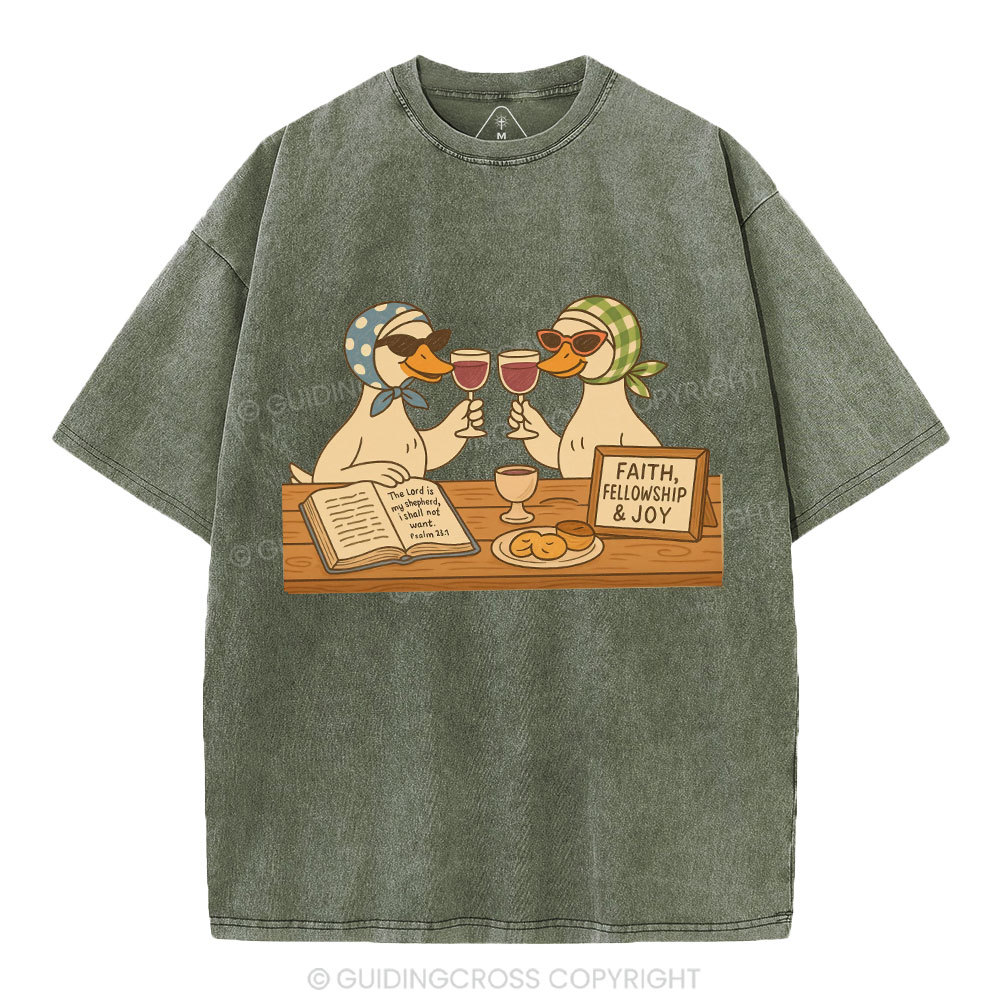 Faith Fellowship & Joy Christian Washed T-Shirt