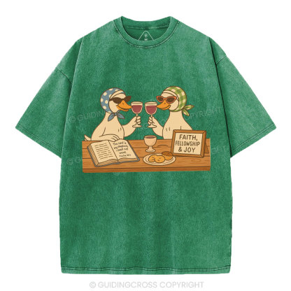 Faith Fellowship & Joy Christian Washed T-Shirt