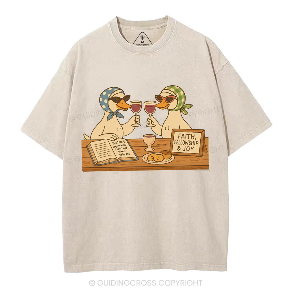 Faith Fellowship & Joy Christian Washed T-Shirt