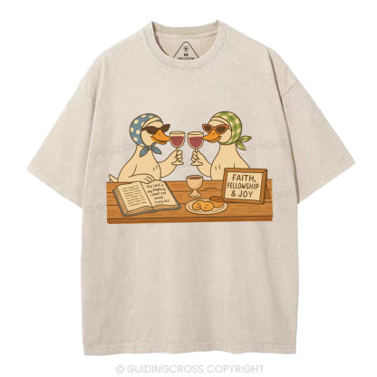 Faith Fellowship & Joy Christian Washed T-Shirt