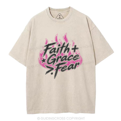 Faith Grace Christian Washed T-Shirt