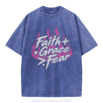 Faith Grace Christian Washed T-Shirt