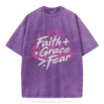 Faith Grace Christian Washed T-Shirt