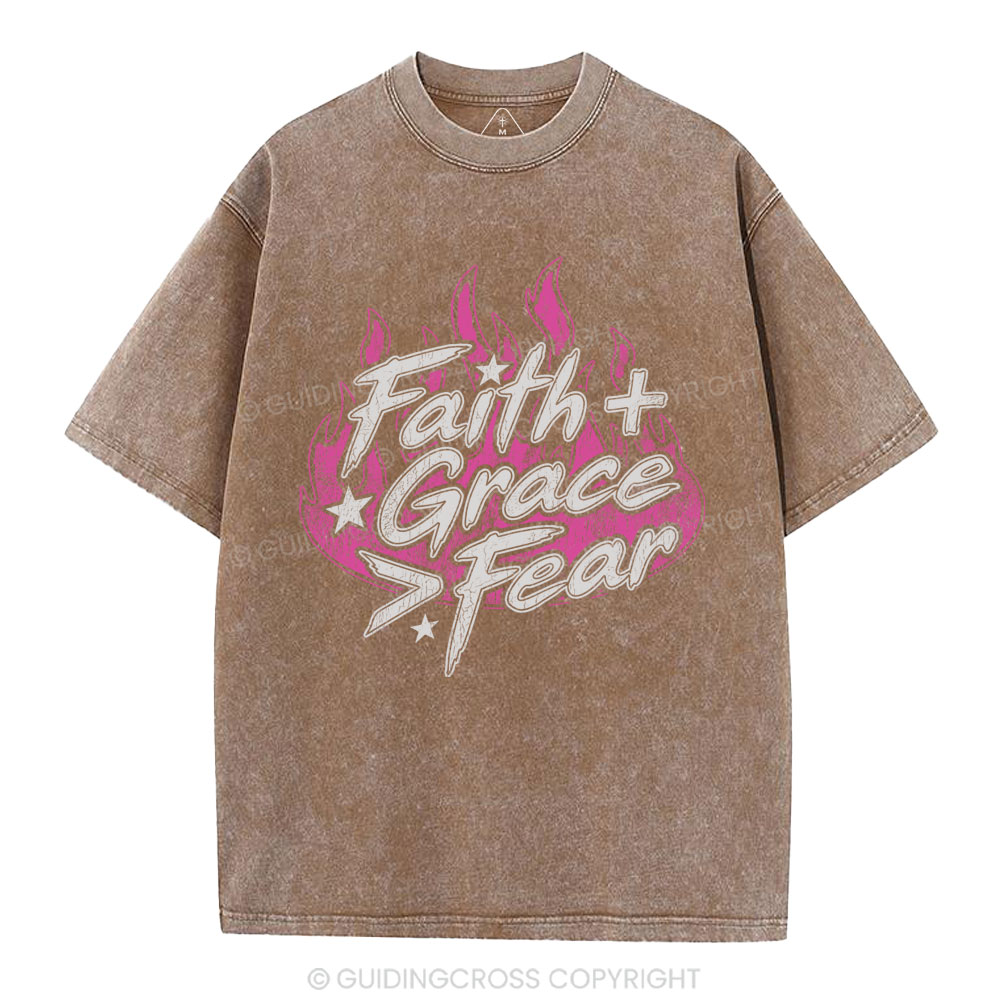 Faith Grace Christian Washed T-Shirt