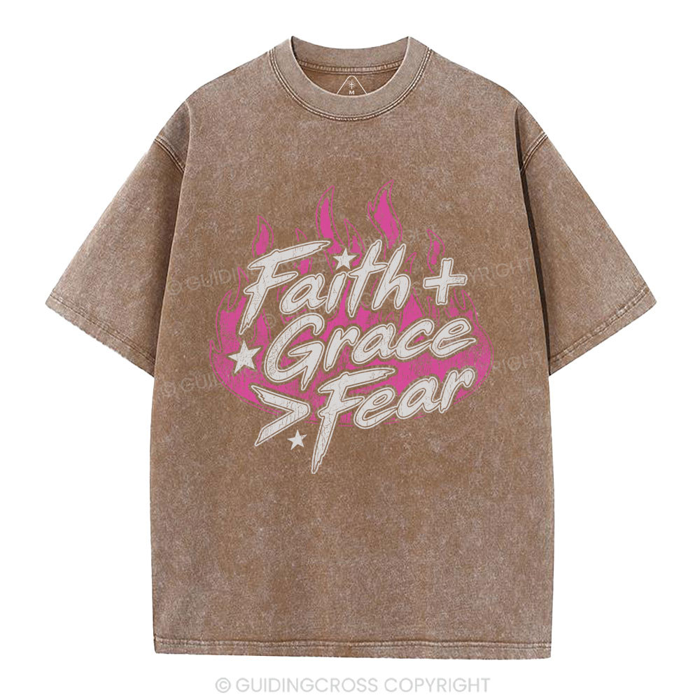 Faith Grace Christian Washed T-Shirt