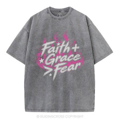 Faith Grace Christian Washed T-Shirt