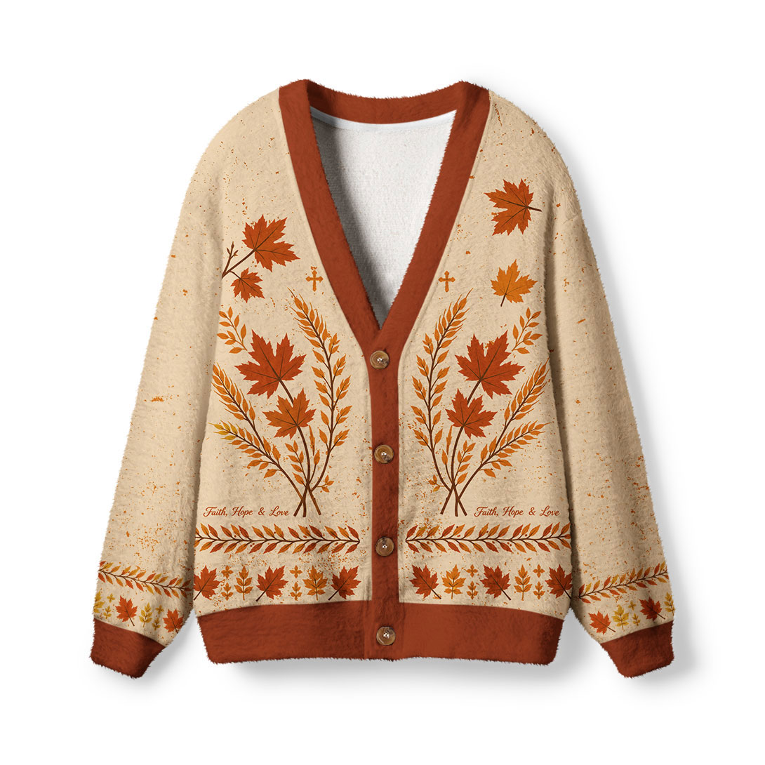 Faith Hope And Love Christian Lightweight Cardigan