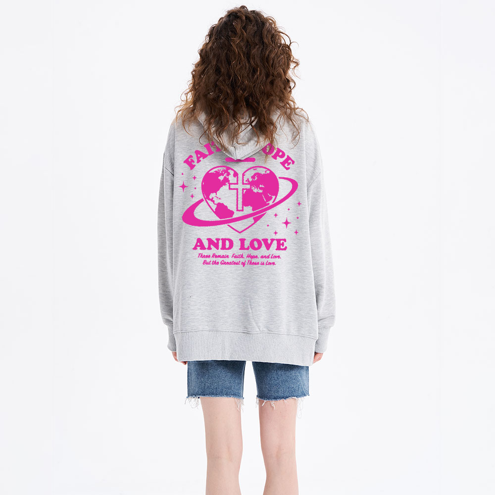 Faith Hope And Love Classic Christian Hoodie 