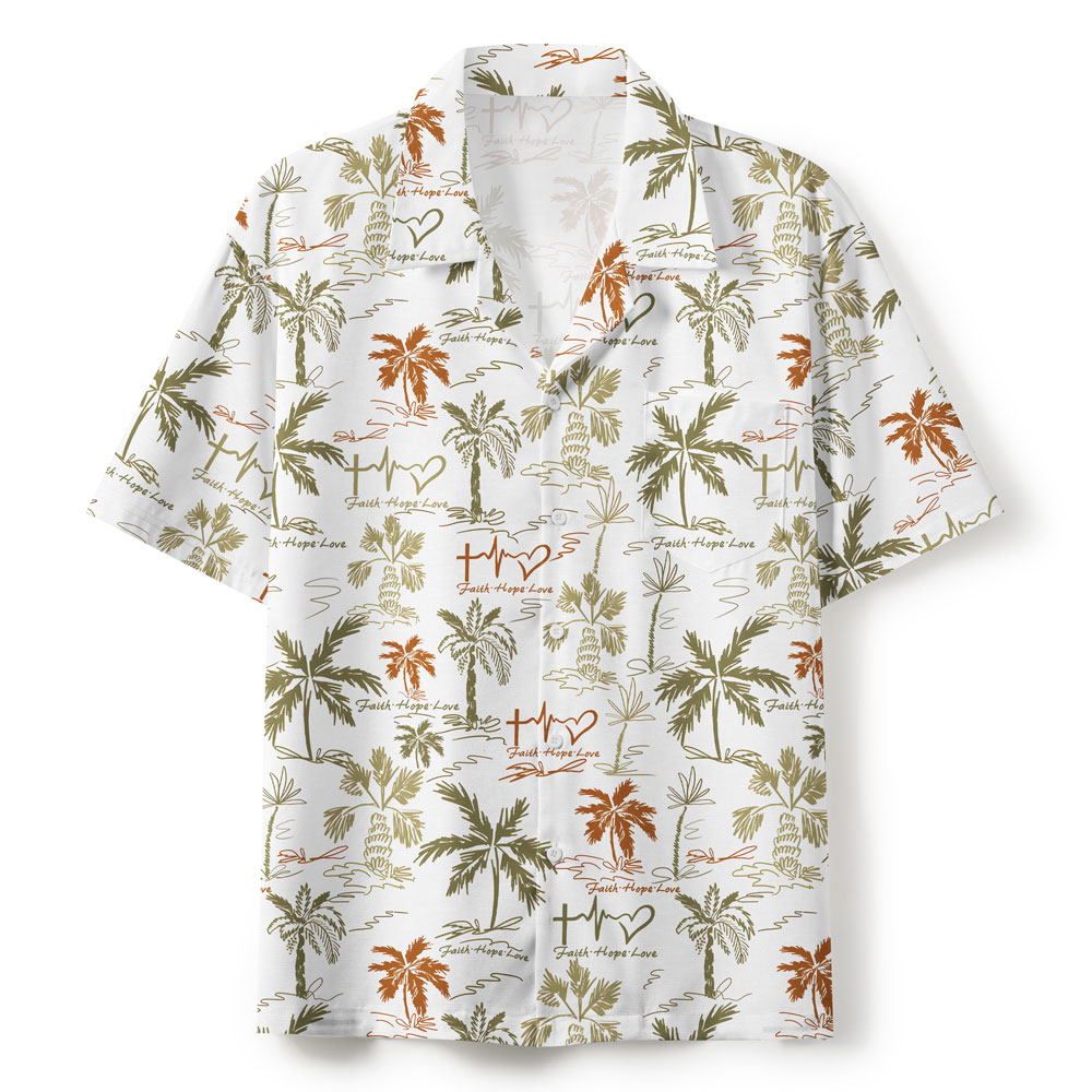 Faith Hope Love Christian Hawaiian Shirt 