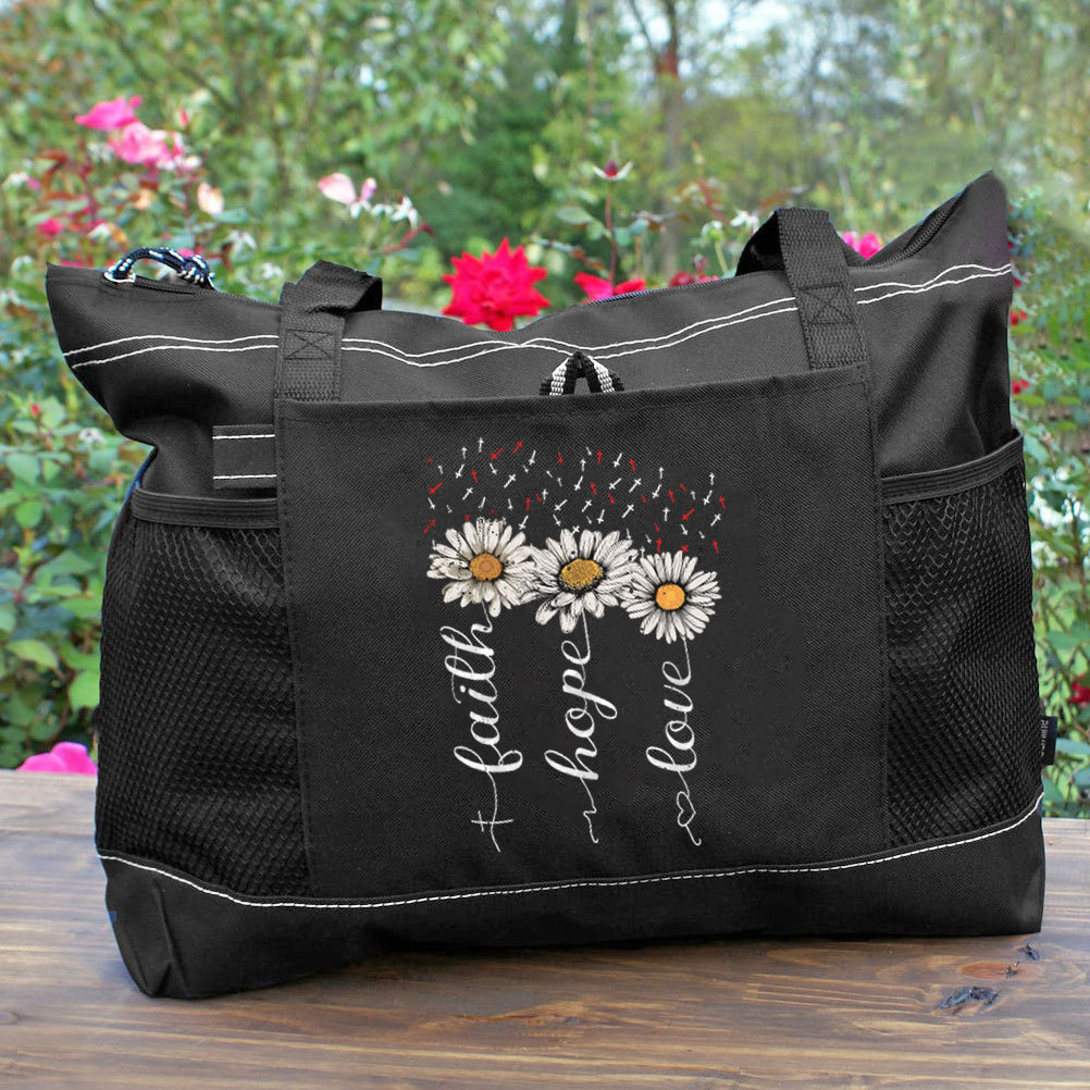 Faith Hope Love Christian Tote Bag