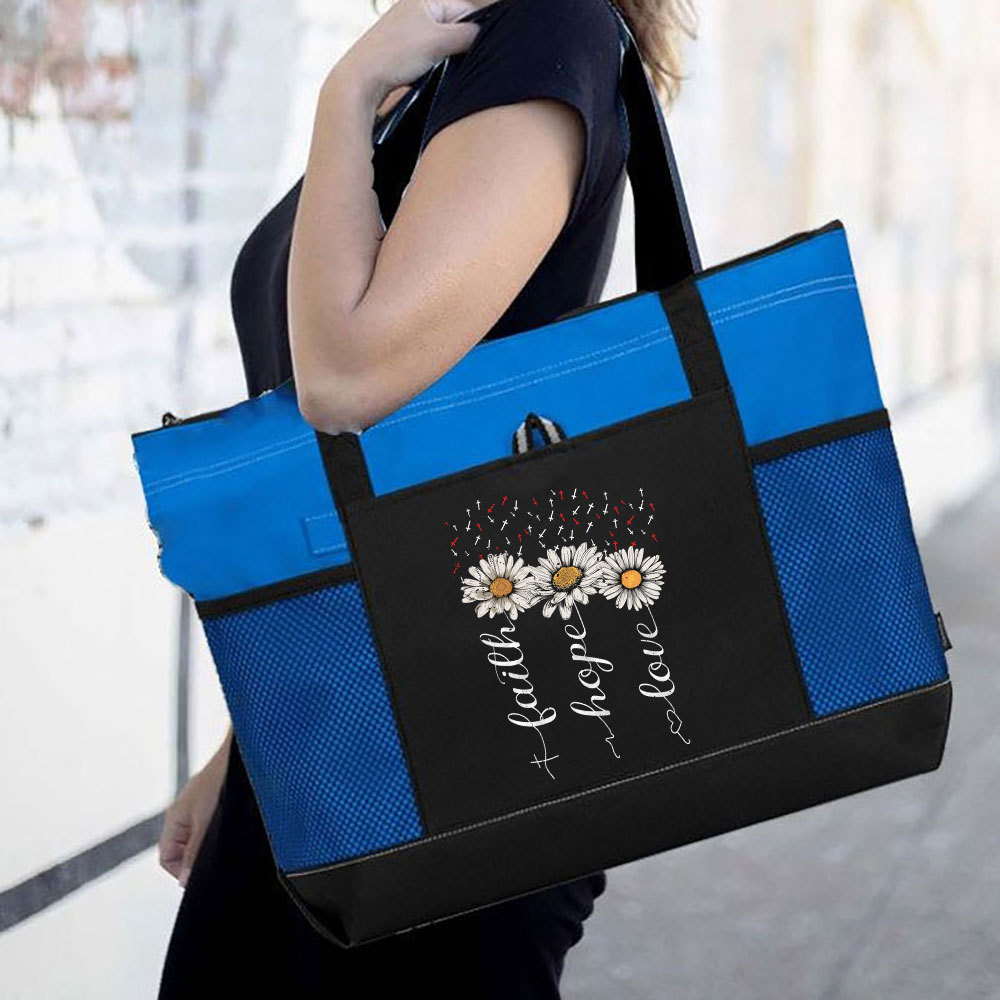 Faith Hope Love Christian Tote Bag