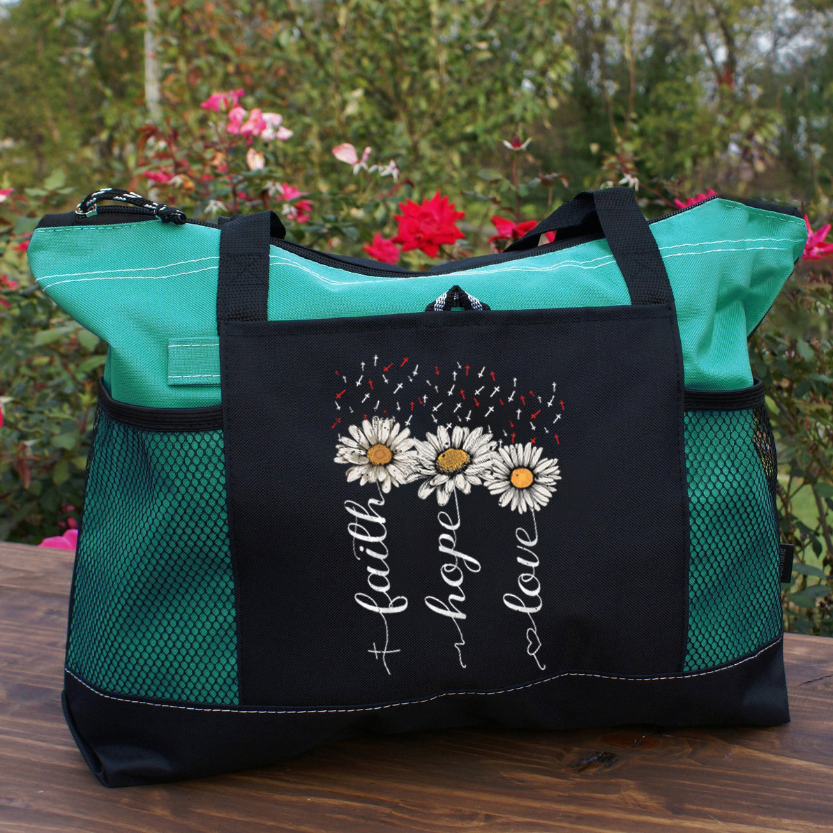 Faith Hope Love Christian Tote Bag