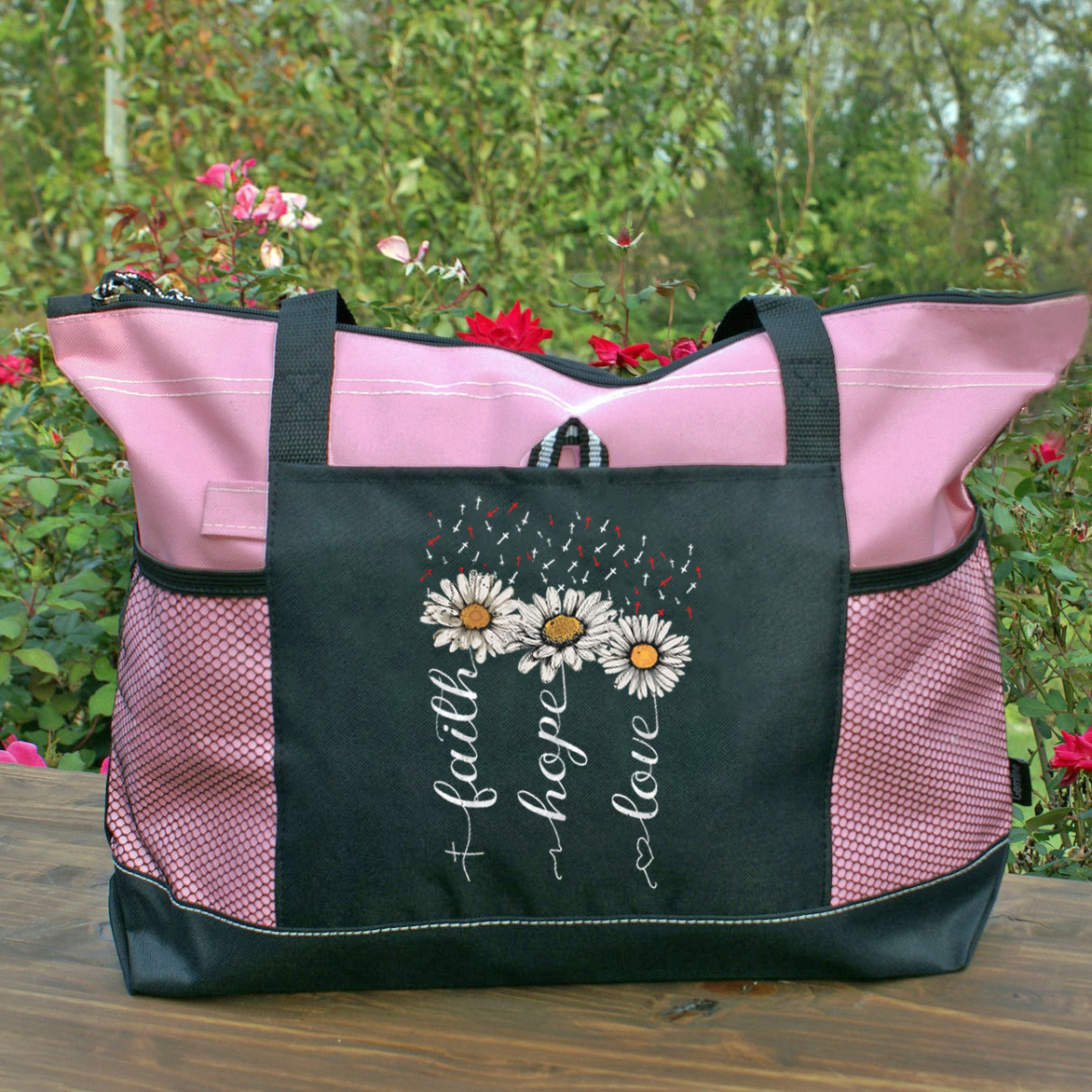 Faith Hope Love Christian Tote Bag