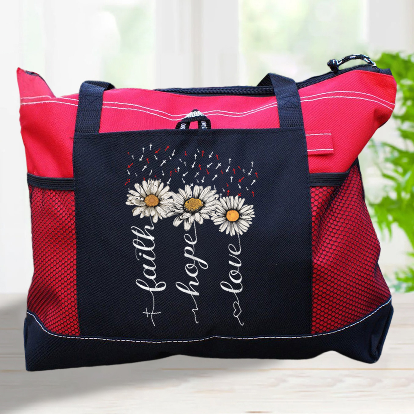 Faith Hope Love Christian Tote Bag