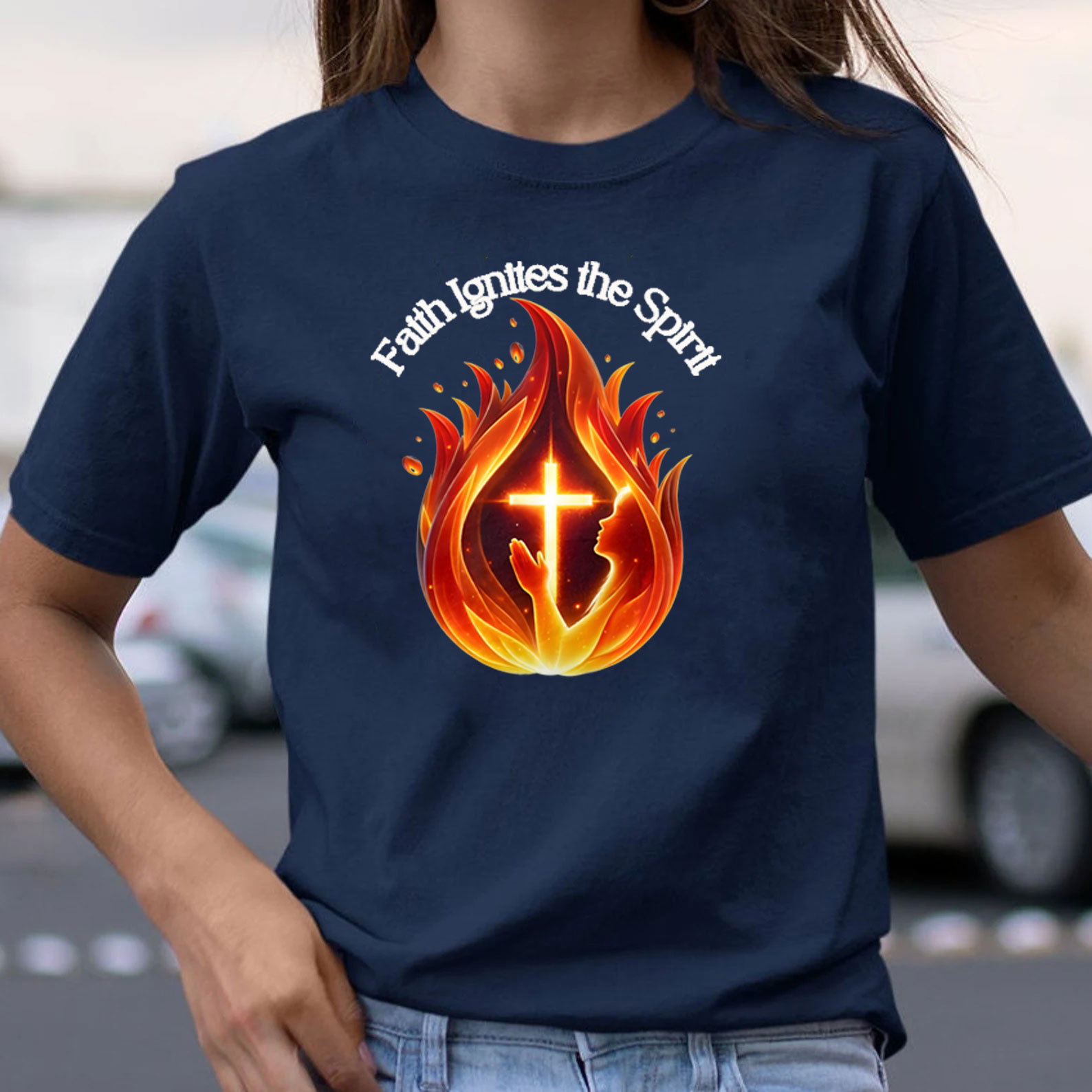Faith Ignites The Spirit Chirstian T-Shirt