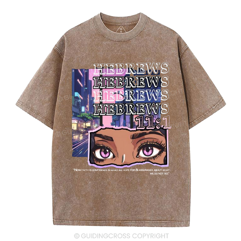 Faith Is Confidence Christian Washed T-Shirt