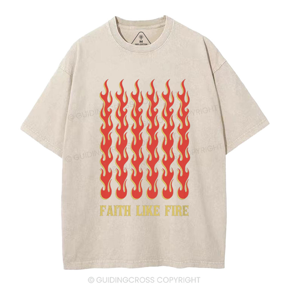 Faith Like Fear Christian Washed T-Shirt