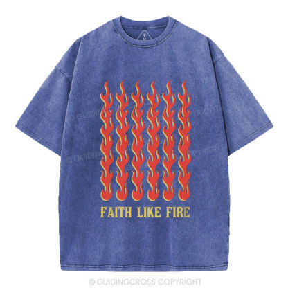 Faith Like Fear Christian Washed T-Shirt