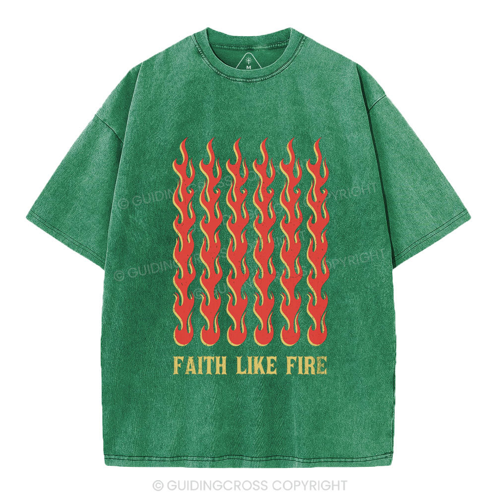 Faith Like Fear Christian Washed T-Shirt