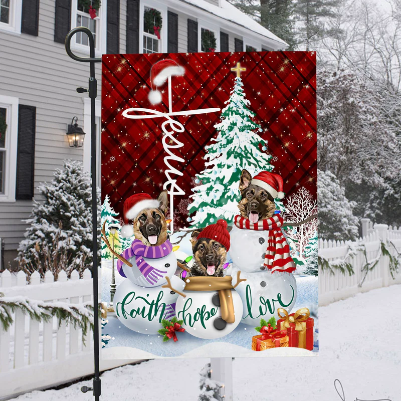 Faith Love Hope Christian Christmas T-Shirt