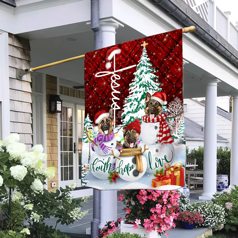 Faith Love Hope Christian Christmas T-Shirt