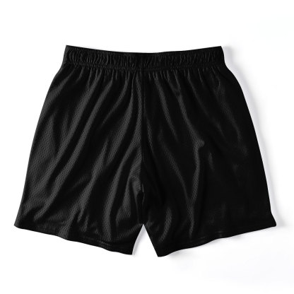 Faith Over Fear Black Christian Mesh Shorts