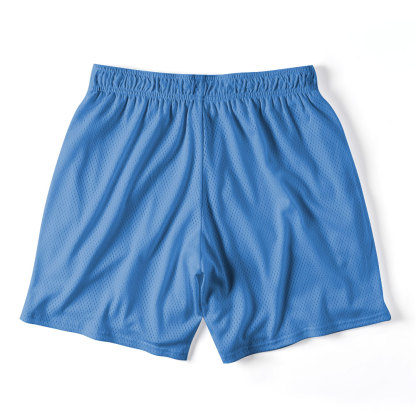 Faith Over Fear Blue Christian Mesh Shorts