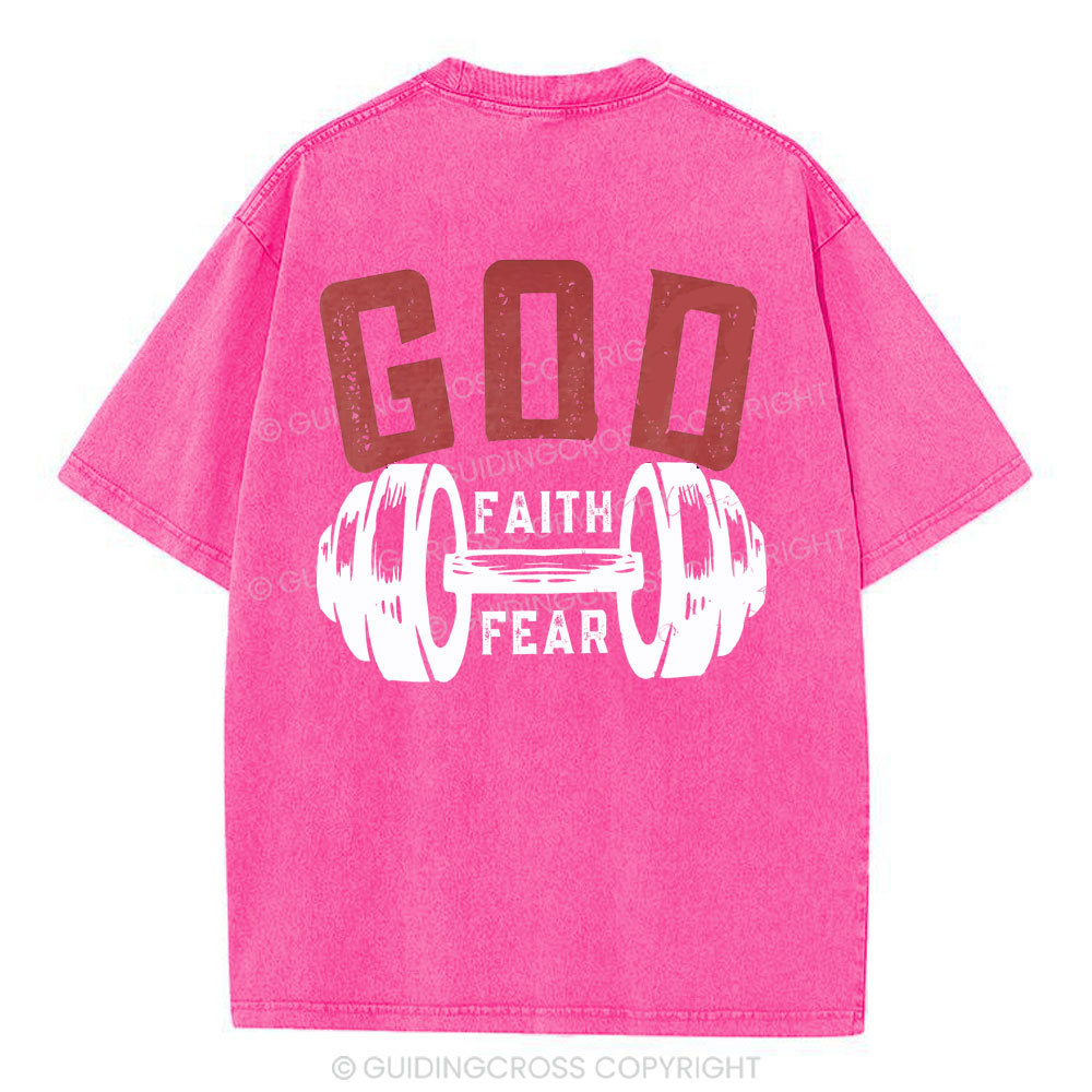 Faith Over Fear Chirstian Washed T-Shirt