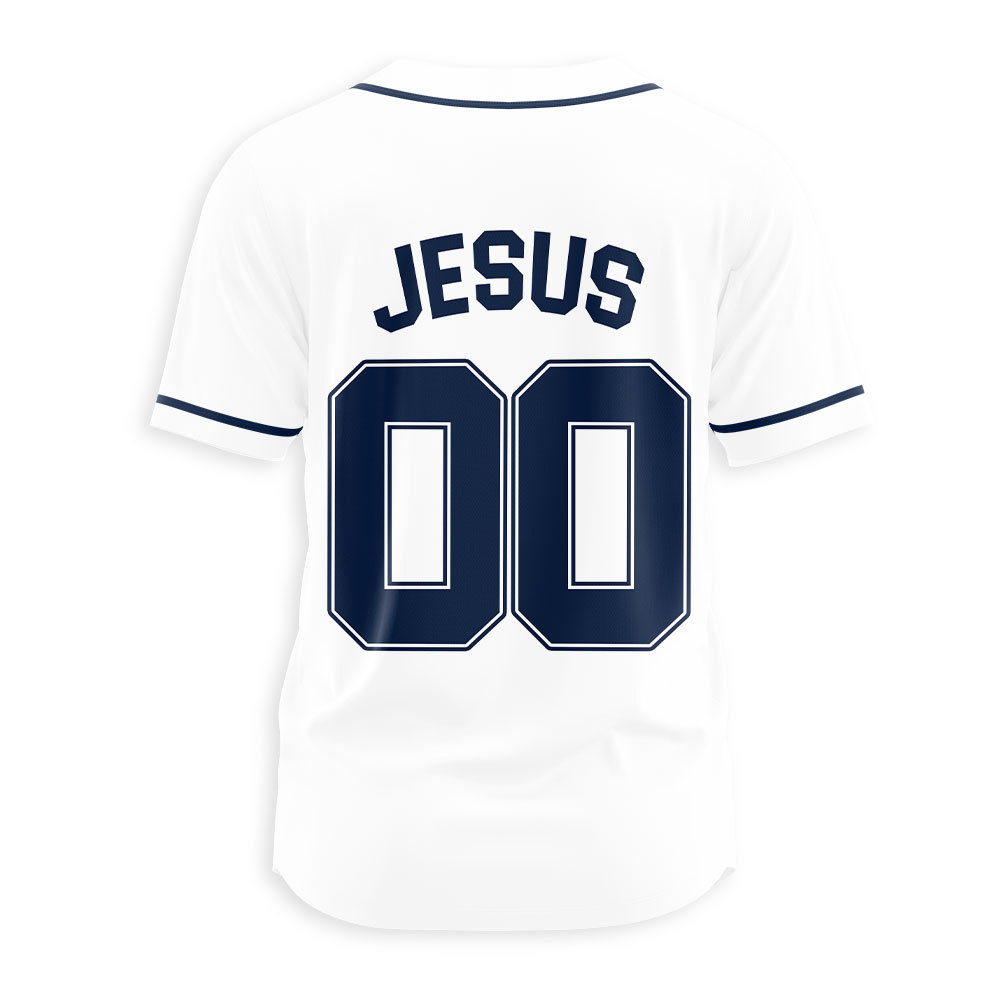 Faith Over Fear Christian Baseball Jersey