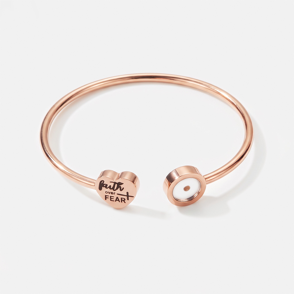 Faith Over Fear Christian Bracelet