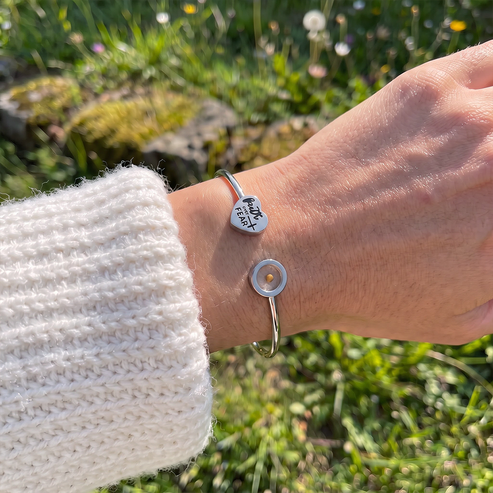 Faith Over Fear Christian Bracelet