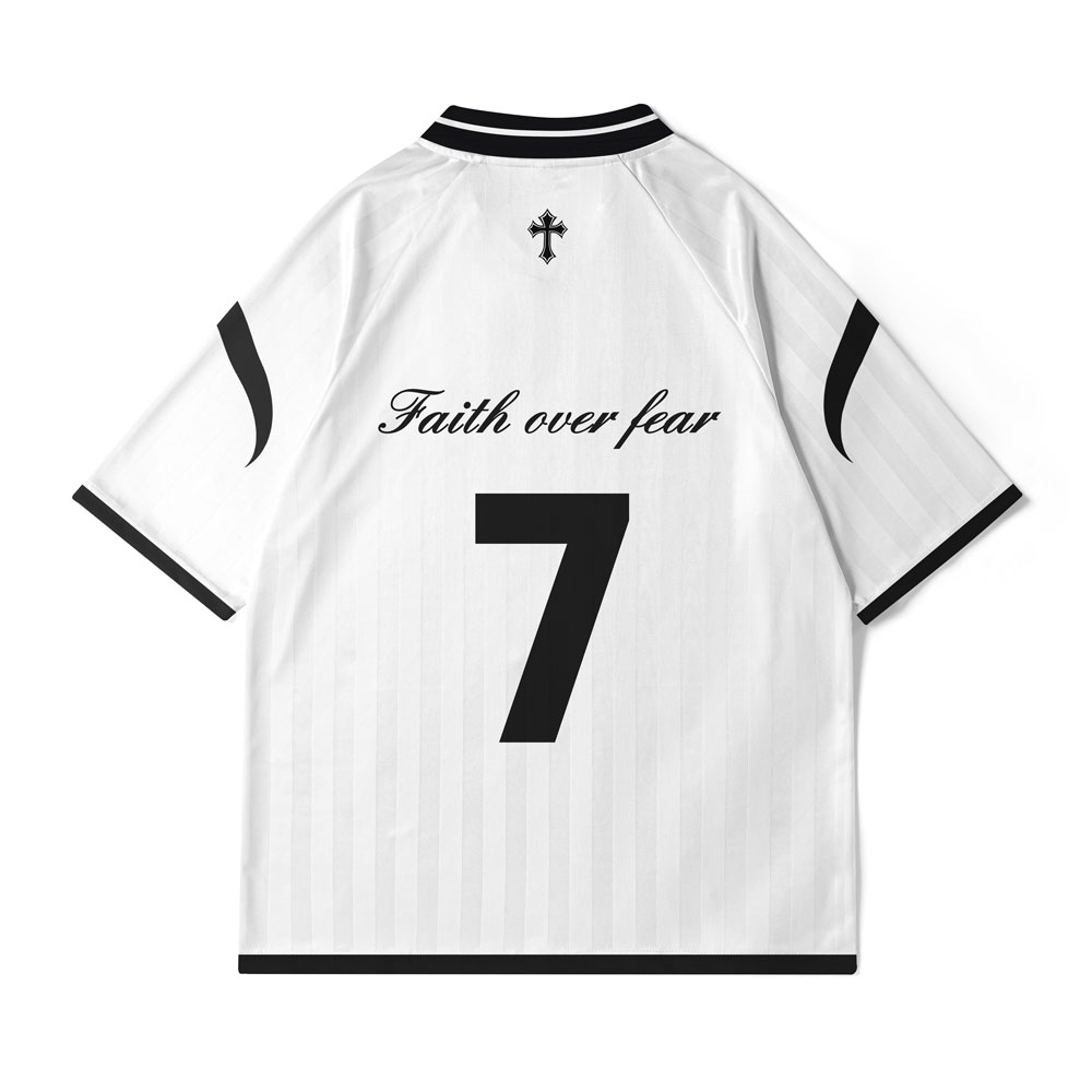 Faith Over Fear Christian Collar Jersey