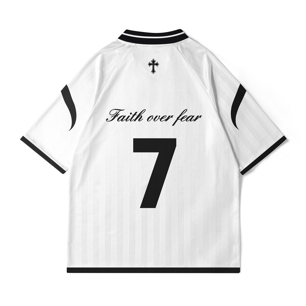 Faith Over Fear Christian Collar Jersey